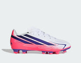 Adidas F50 Hyperfast Club FG Bianco Bambino Scarpe Erba Calcio KK1308