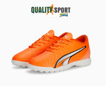 Puma Ultra Play TT Arancio Scarpe Bambino Sportive Calcetto Soccer 107236 01