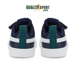 Puma Rickie AC Blu Bianco Scarpe Infant Bambino Sportive Sneakers 384314 07