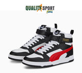 Puma RBD Game Bianco Nero Rosso Scarpe Shoes Uomo Sportive Sneakers 385839 05