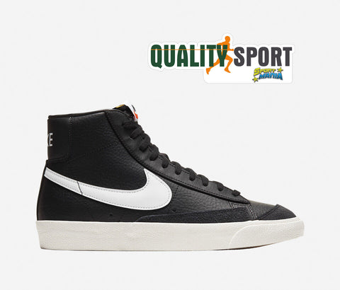 Nike Blazer Mid '77 VNTG Nero Bianco Scarpe Uomo Sportive Sneakers BQ6806 002