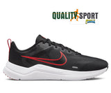 Nike Downshifter 12 Nero Rosso Scarpe Uomo Sportive Running Palestra DD9293 003