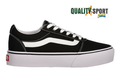 Vans Ward Platform Nero Bianco Scarpe Donna Sportive Sneakers VN0A3TLC1871