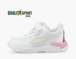 Puma X-Ray Speed Bianco Rosa Scarpe Infant Bambina Sportive Sneakers 385526 04