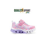 Skechers Lights Heart Rosa Scarpe Shoes Bambina Infant Sneakers 302691N PKLV