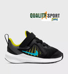 Nike Downshifter 10 Nero Celeste Scarpe Shoes Bambino Infant Running CJ2068 009