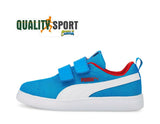 Puma Courtflex Azzurro Scarpe Shoes Bambino Sportive Sneakers 371758 10