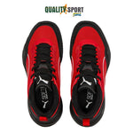 Puma Playmaker Rosso Nero Scarpe Ragazzo Sportive Basketball 387353 02