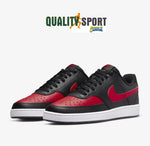 Nike Court Vision Lo Nero Rosso Scarpe Shoes Uomo Sportive Sneakers DV6488 001