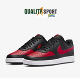 Nike Court Vision Lo Nero Rosso Scarpe Shoes Uomo Sportive Sneakers DV6488 001