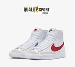 Nike Blazer Mid '77 Bianco Rosso Blu Scarpe Ragazzo Sportive Sneakers DA4086 117