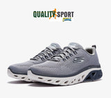 Skechers Glide Step Grigio Blu Scarpe Shoes Uomo Sportive Sneakers 232270 GYNV