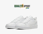 Nike Court Borough Bianco Scarpe Ragazzo Donna Sportive Sneakers BQ5448 100