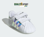 Adidas Superstar Crib Bianco Scarpe Infant Bambina Culla Sneakers BD8000