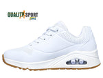 Skechers Uno Stand On Air Bianco Scarpe Shoes Donna Sportive Sneakers 73690 WHT