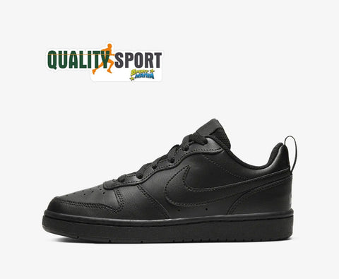 Nike Court Borough Nero Scarpe Ragazzo Donna Sportive Sneakers BQ5448 001