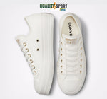 Converse CT AS Lift OX Bianco Platform Scarpe Donna Sneakers A02610C