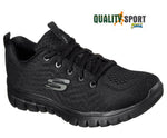 Skechers Get Connected Nero Scarpe Shoes Donna Sportive Palestra 12615 BBK