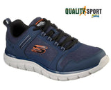 Skechers Track Knockhill Blu Scarpe Uomo Sportive Running Palestra 232001 NVOR