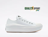 Converse CT All Star Move OX Bianco Platform Scarpe Donna Sneakers 570257C