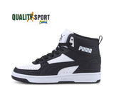 Puma Rebound Joy Bianco Nero Scarpe Shoes Ragazzo Sportive Sneakers 374687 01