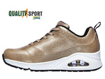 Skechers Uno Diamond Shatter Oro Scarpe Donna Sportive Sneakers 155002 CHMP