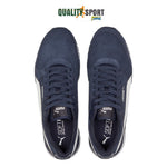 Puma ST Runner V3 SD Blu Suede Scarpe Shoes Uomo Sportive Sneakers 387646 03