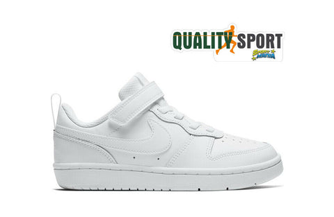 Nike Court Borough Low 2 Bianco Scarpe Bambino Sportive Sneakers BQ5451 100