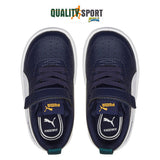 Puma Rickie AC Blu Bianco Scarpe Infant Bambino Sportive Sneakers 384314 07
