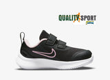 Nike Star Runner 3 Nero Rosa Scarpe Infant Bambina Sportive Sneakers DA2778 002