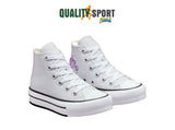 Converse CT AS Eva Lift Argento Glitter Scarpe Bambina Sportive Sneakers 372741C