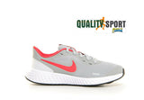 Nike Revolution 5 Grigio Scarpe Shoes Ragazzo Sportive Palestra BQ5671 013