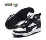 Puma Rebound Joy Bianco Nero Scarpe Shoes Ragazzo Sportive Sneakers 374687 01