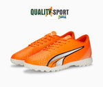 Puma Ultra Play TT Arancio Fluo Scarpe Uomo Sportive Calcetto Soccer 107226 01