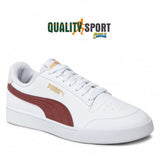 Puma Shuffle Bianco Bordeaux Scarpe Shoes Uomo Sportive Sneakers 309668 23