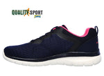 Skechers Bountiful Blu Fucsia Scarpe Shoes Donna Sportive Sneakers 12607 NVHP