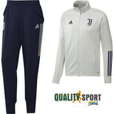 Adidas Juventus Tuta Ufficiale Allenamento Originale Grigio Blu FR4281 2020/2021