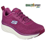 Skechers D'Lux Walker Prugna Scarpe Donna Sportive Palestra Running 149815 PLUM