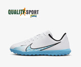 Nike Vapor 15 Club TF Bianco Celeste Scarpe Bambino Calcetto Soccer DJ5956 146