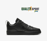 Nike Court Borough Nero Scarpe Ragazzo Donna Sportive Sneakers BQ5448 001