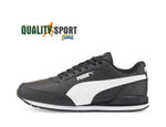 Puma ST Runner Pelle Nero Bianco Scarpe Shoes Uomo Sportive Sneakers 384855 06