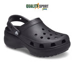 Crocs Classic Platform Clog Nero Donna Ciabatta Originale 206750 001 BLK