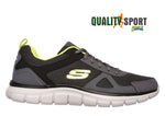Skechers Track Bucolo Grigio Scarpe Uomo Sportive Running Palestra 52630 CCLM