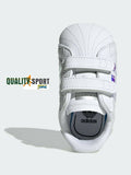 Adidas Superstar Crib Bianco Scarpe Infant Bambina Culla Sneakers BD8000