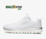 Skechers Get Connected Bianco Scarpe Shoes Donna Sportive Palestra 12615 WSL