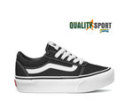 Vans Ward Platform Nero Scarpe Bambina Donna Sportive Sneakers VN0A4UUV1871