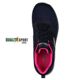 Skechers Bountiful Blu Fucsia Scarpe Shoes Donna Sportive Sneakers 12607 NVHP