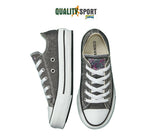 Converse CT AS Eva Lift OX Nero Glitter Scarpe Bambina Sportive Sneakers 372742C