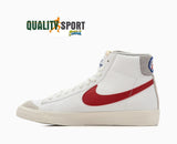 Nike Blazer Mid '77 Bianco Rosso Scarpe Uomo Sportive Sneakers DH7694 100