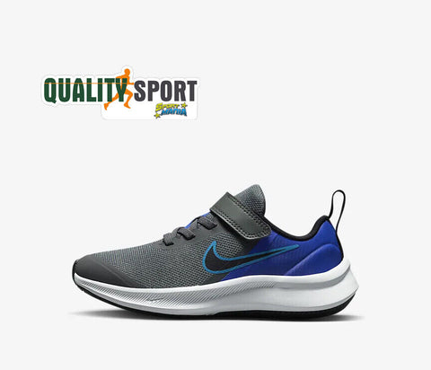 Nike Star Runner Grigio Blu Scarpe Shoes Bambino Sportive Palestra DA2777 013